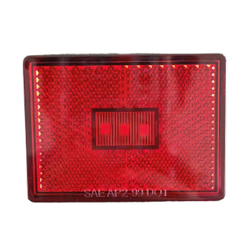 2'' Square Marker Light Red