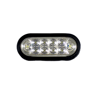 6” Oval Light Dark Clear Garment Mount 