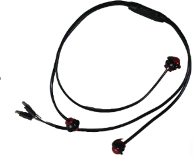  ID Light Harness of 3x3/4” LED M/C Lamps